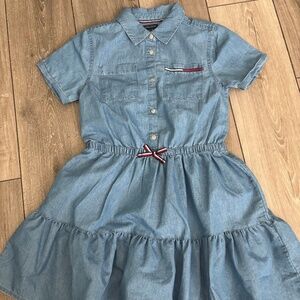 Tommy Hilfigure jean dress girls size L 10/12